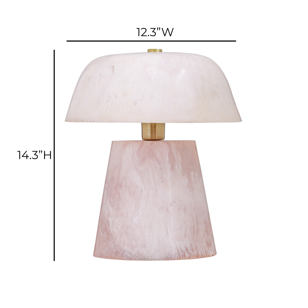 Pouty Pink Resin Table Lamp - View 6