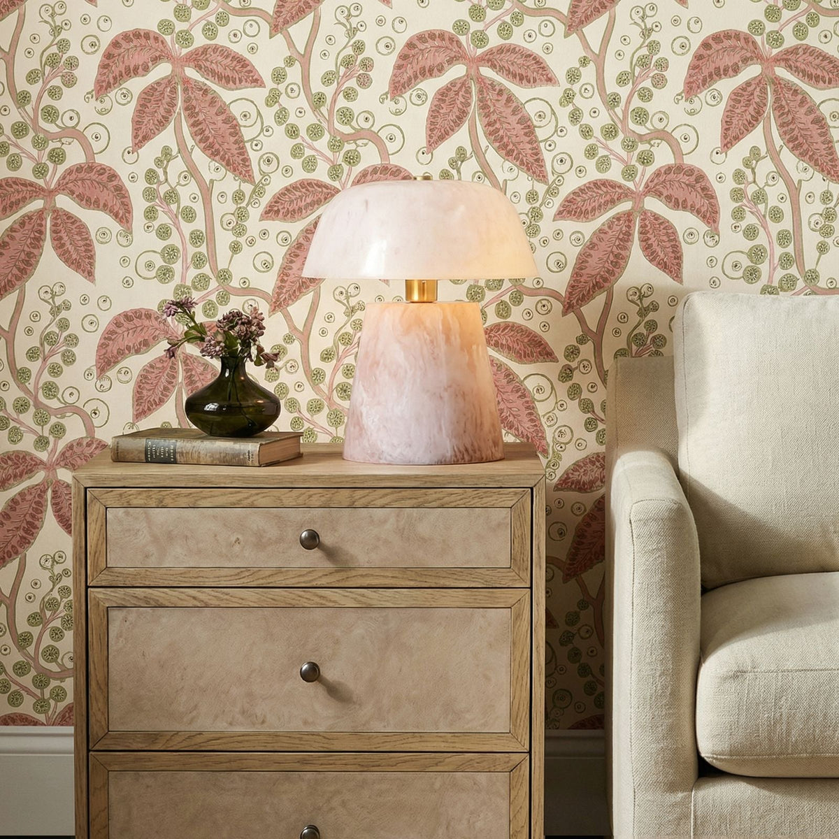 Pouty Pink Resin Table Lamp - View 2