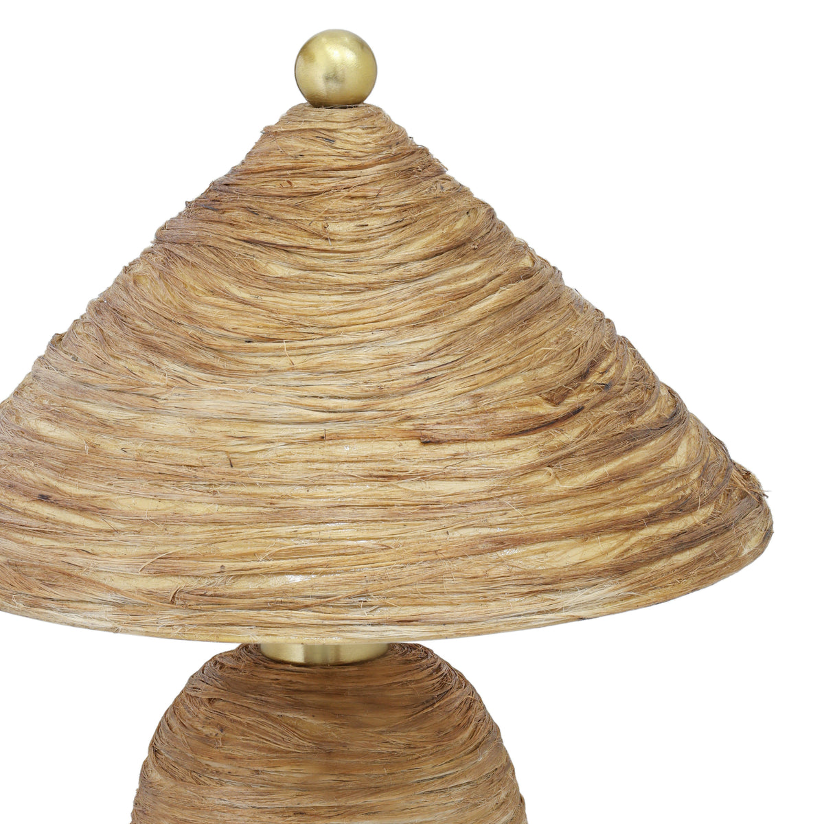 Coco Natural Coconut Fiber Pointed Table Lamp - View 5