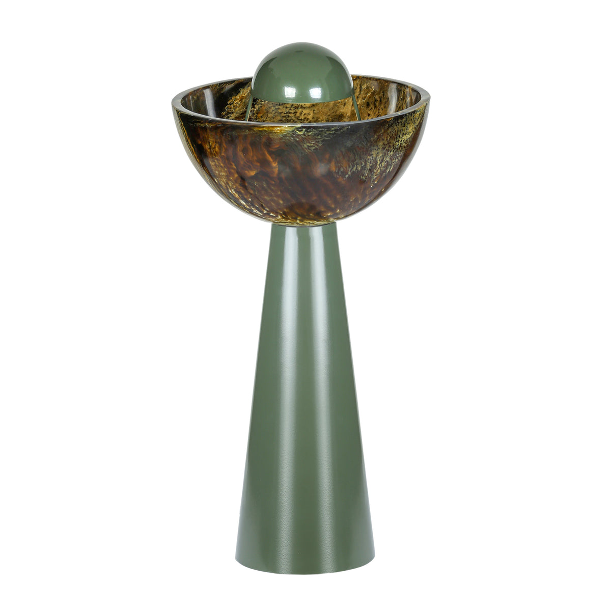 Rising Green Resin Table Lamp - View 4