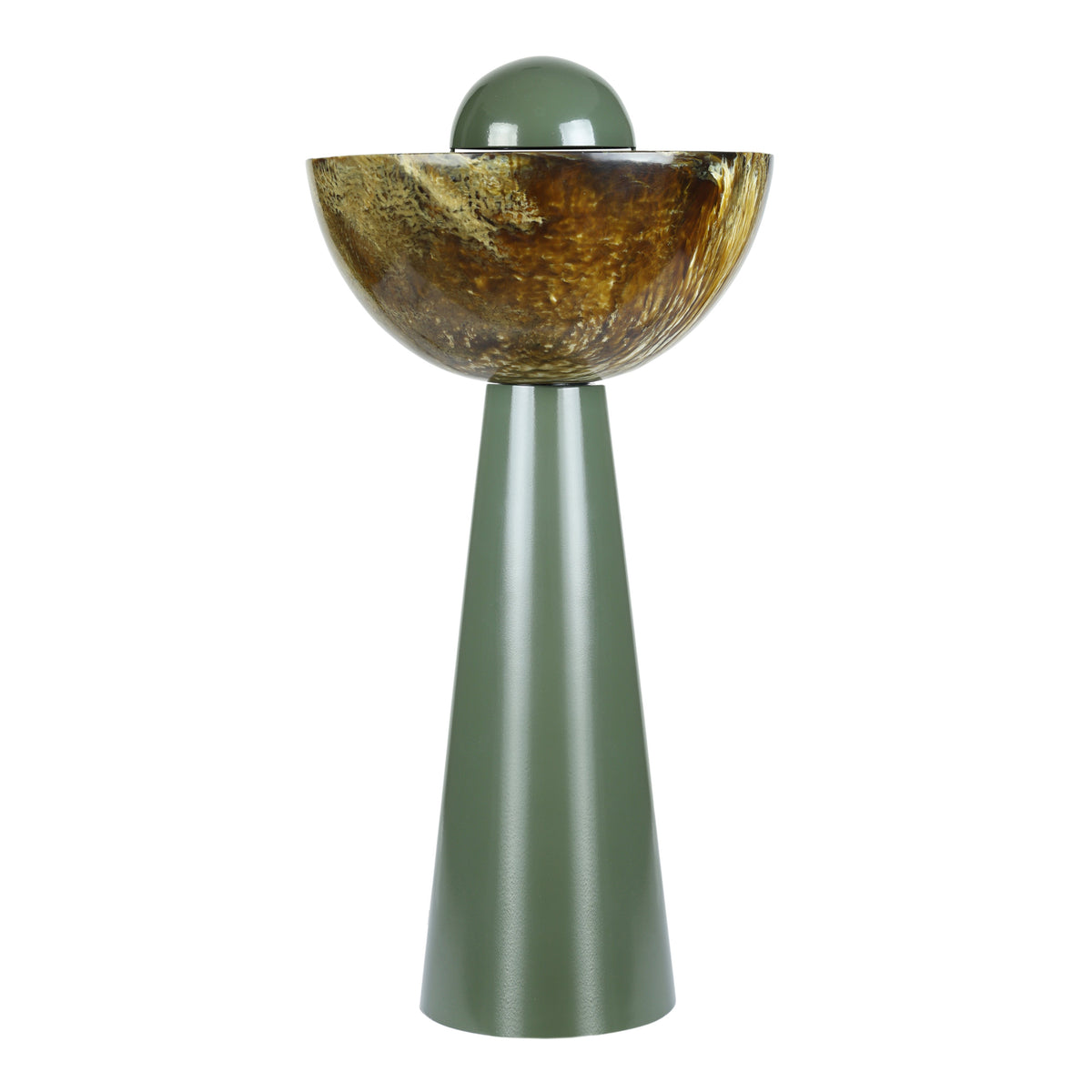 Rising Green Resin Table Lamp - View 1