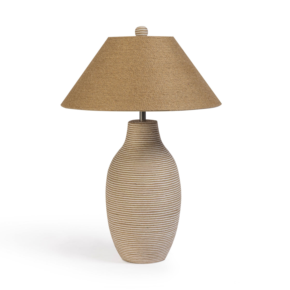 Tanga Natural Jute and Cotton Table Lamp - View 1
