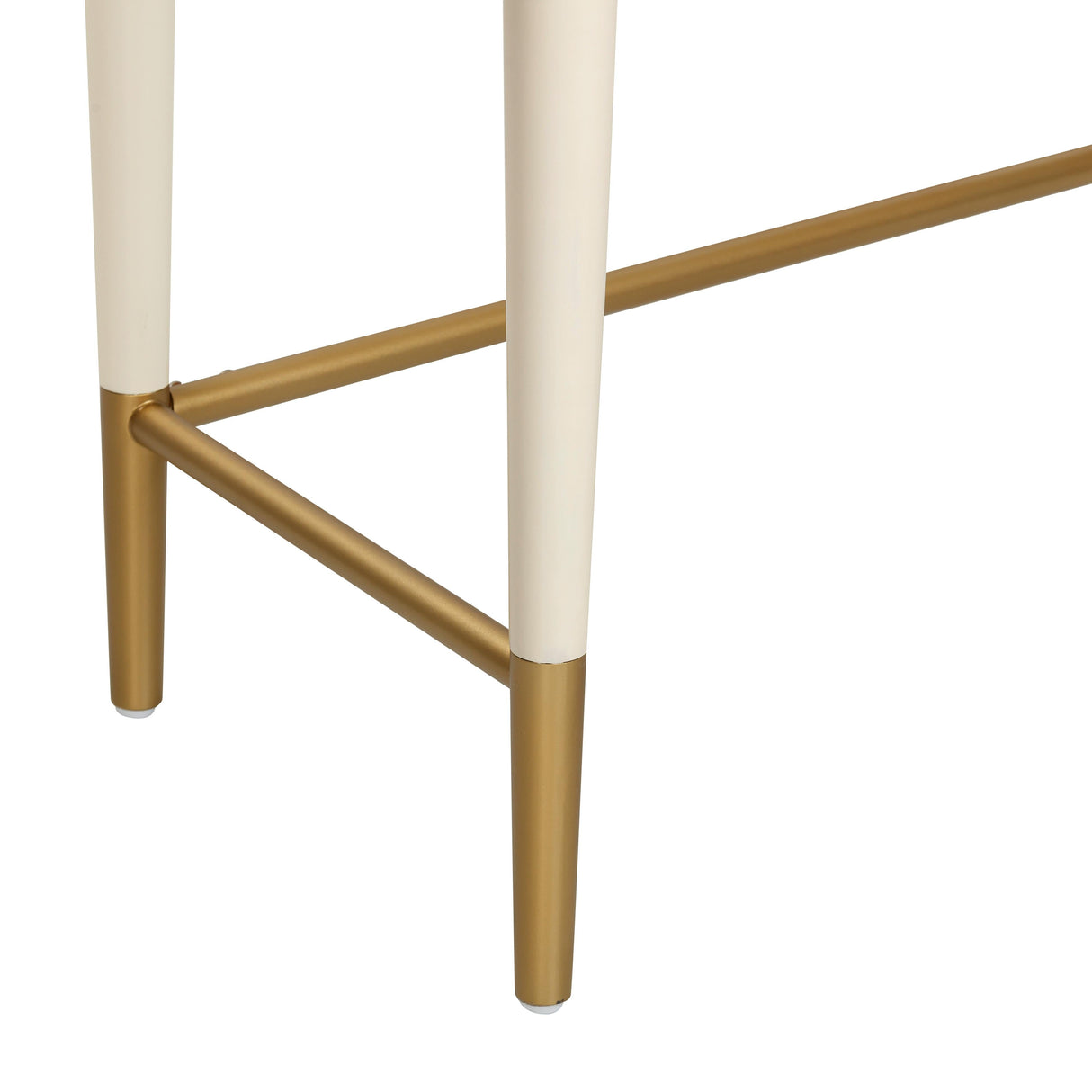 Penelope 45" Vegan Leather Wrapped Vanity Desk With Drawer