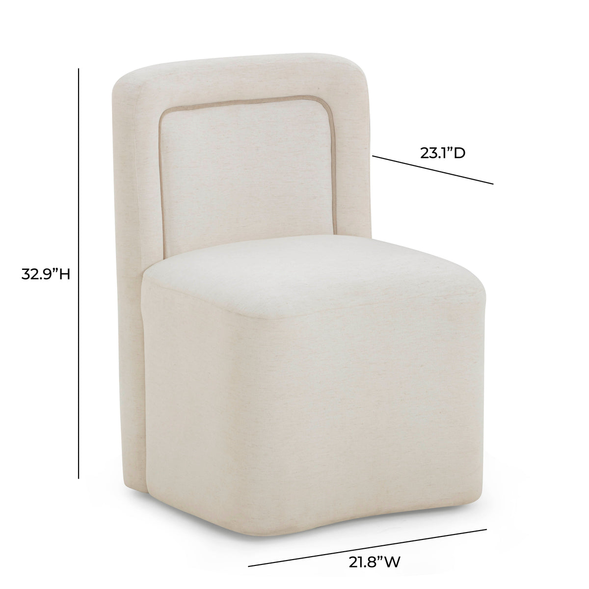 Dolce Performance Velvet Rolling Desk Chair - View 14