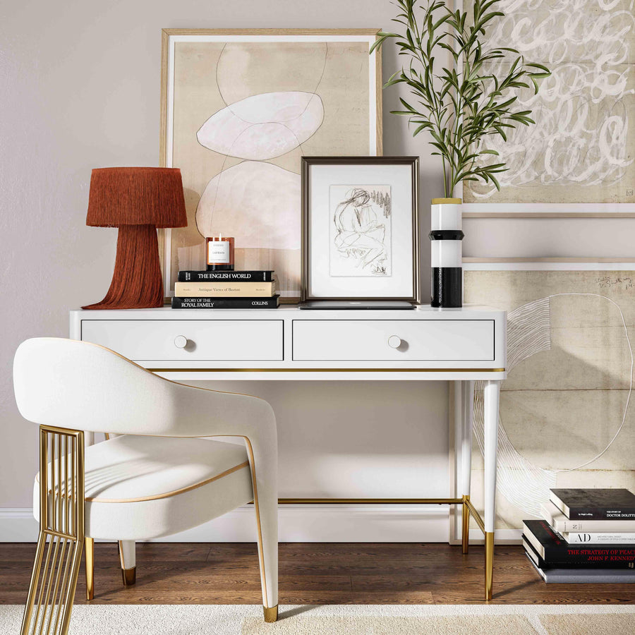 Mariah 46" 2-Drawer Desk