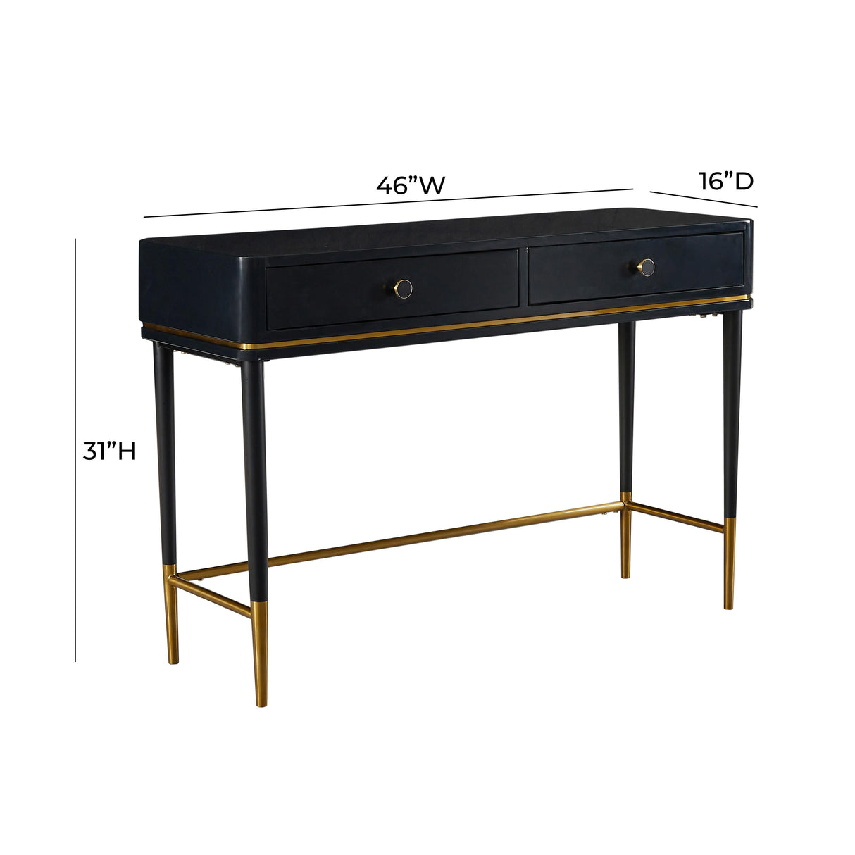 Mariah 46" 2-Drawer Desk