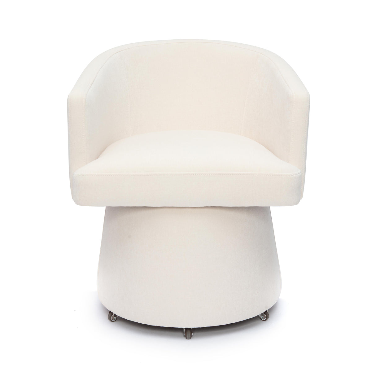 Kristen Upcycled Chenille Rolling Desk Chair