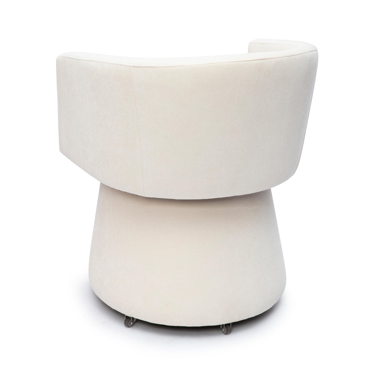 Kristen Upcycled Chenille Rolling Desk Chair