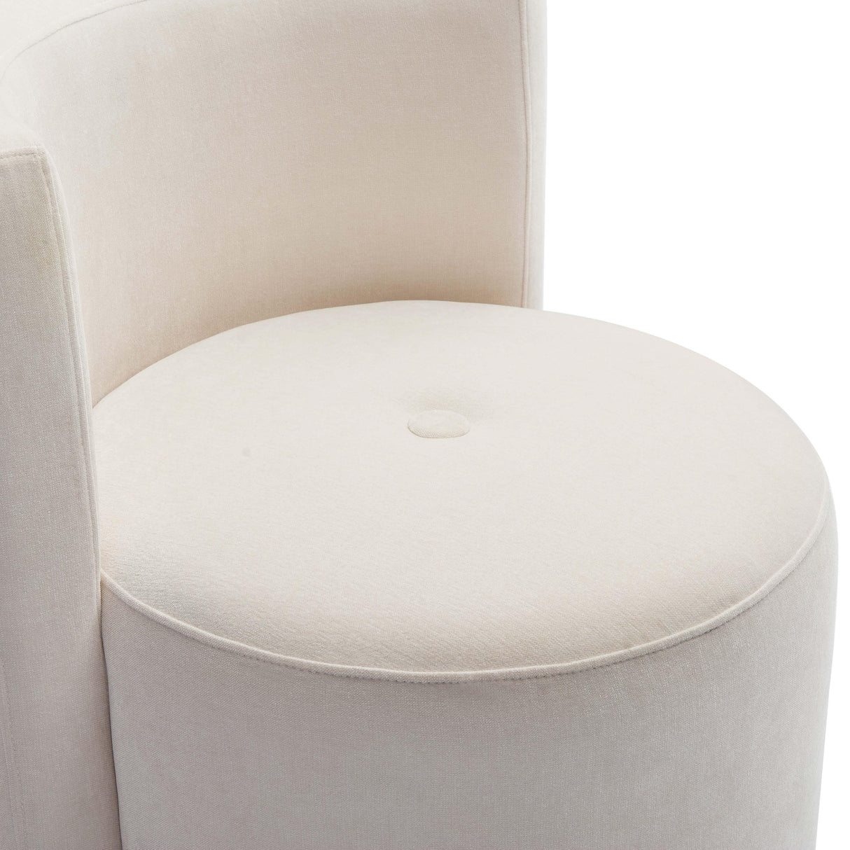 Alyssa Upcycled Velvet Rolling Desk Chair