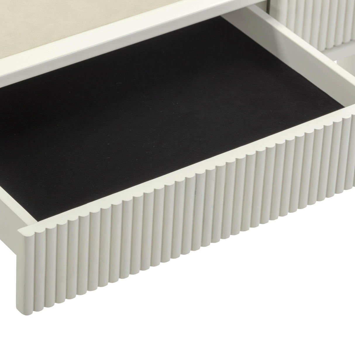 Sarah 55" Cream 2-Drawer Executive Work Desk