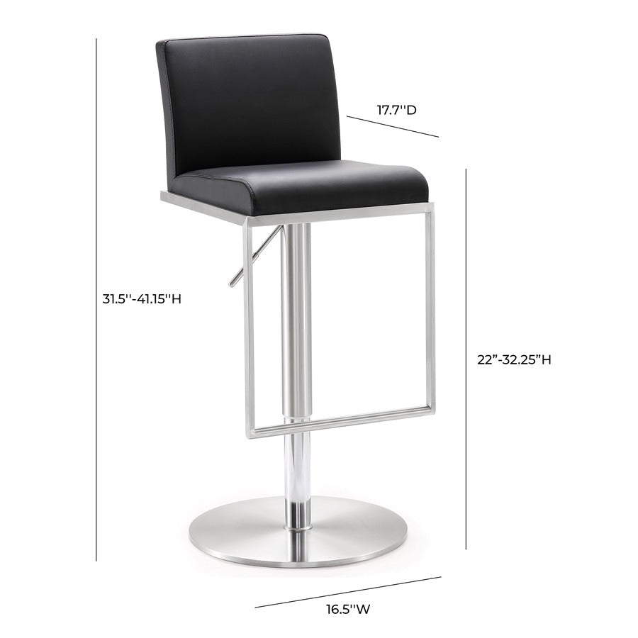 Amalfi Performance Vegan Leather Adjustable Stool