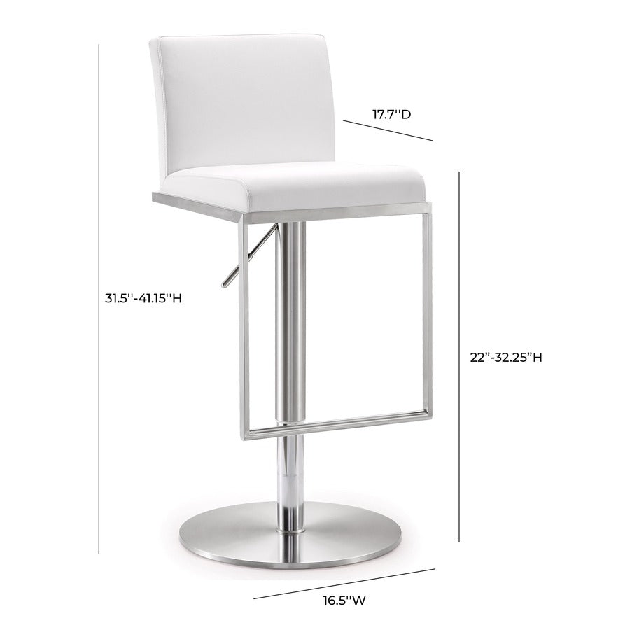 Amalfi Performance Vegan Leather Adjustable Stool
