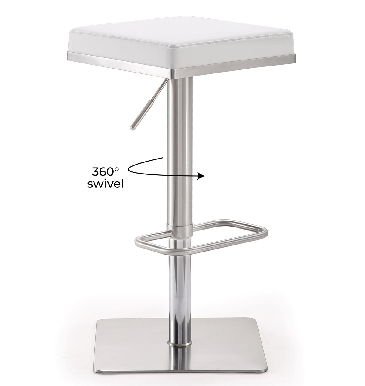 Bari Performance Vegan Leather Adjustable Stool