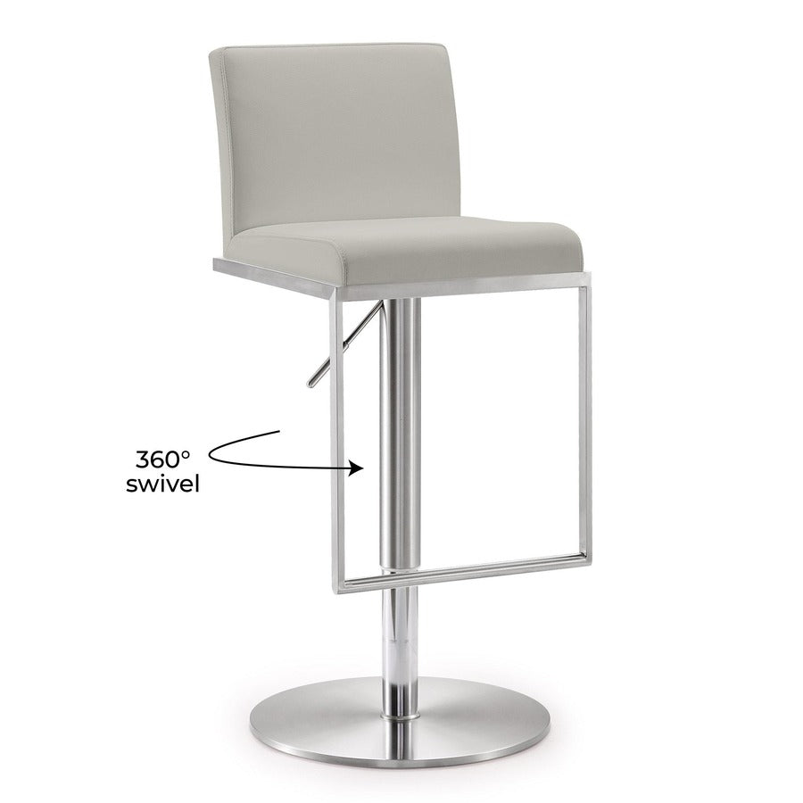 Amalfi Performance Vegan Leather Adjustable Stool