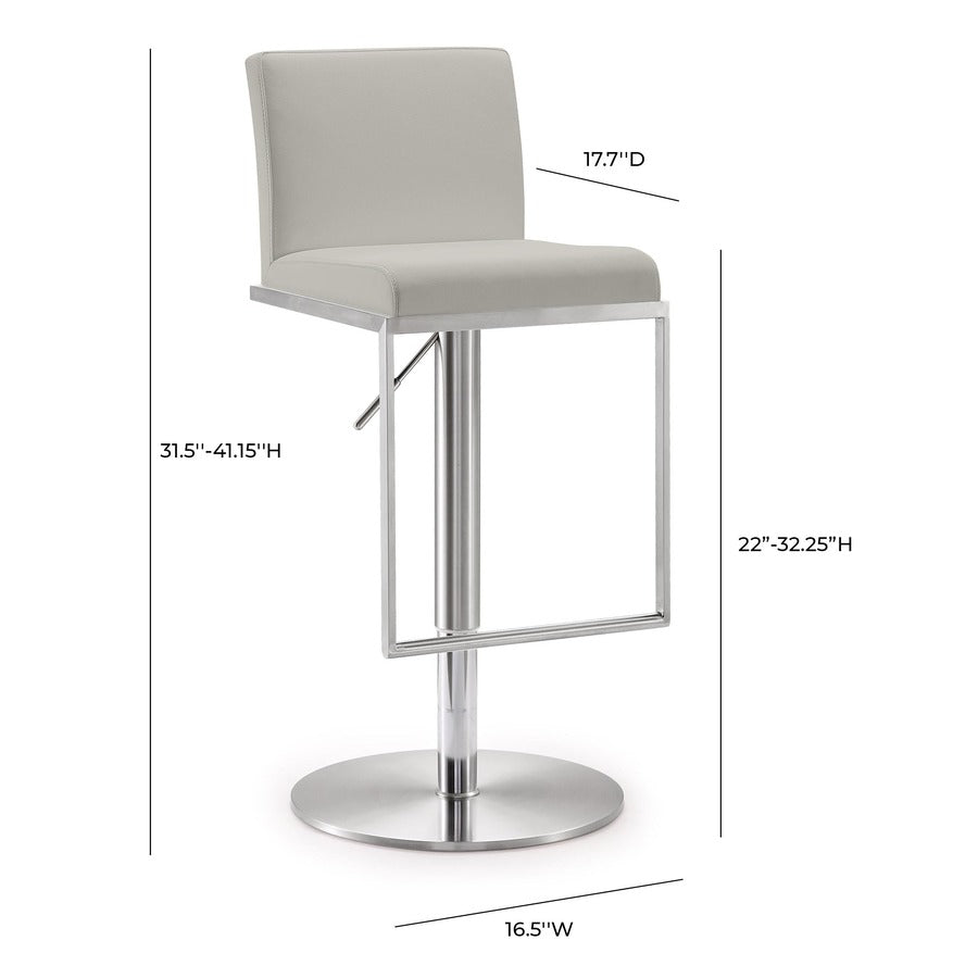 Amalfi Performance Vegan Leather Adjustable Stool