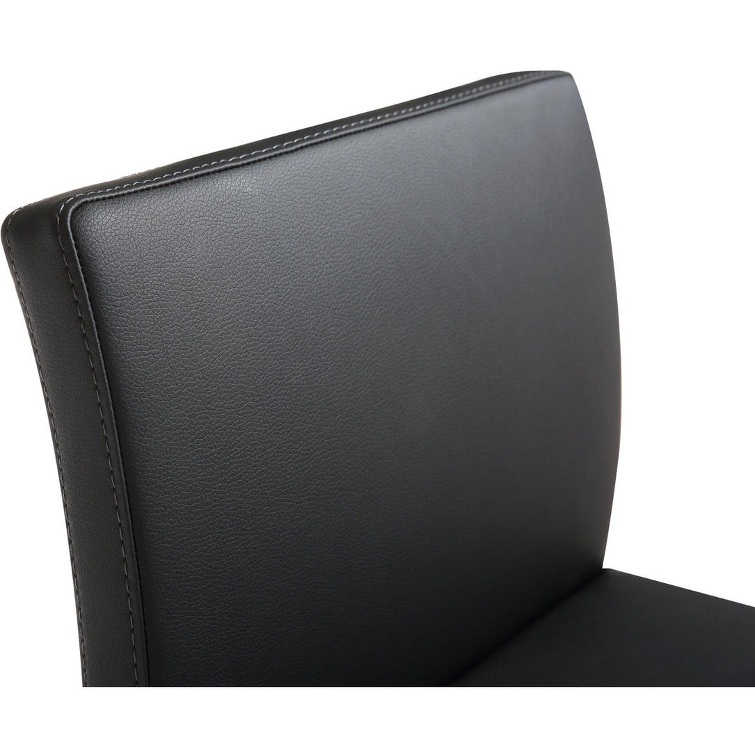 Parma Performance Vegan Leather and Gold Stainless Steel Counter Stool - Set of 2