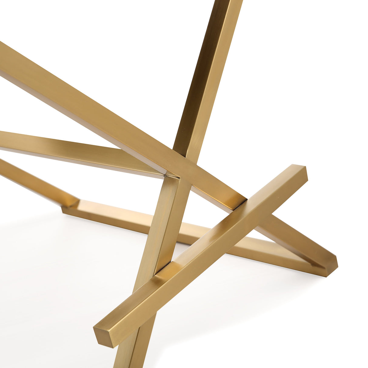 Director Performance Vegan Leather Stool with Gold Base