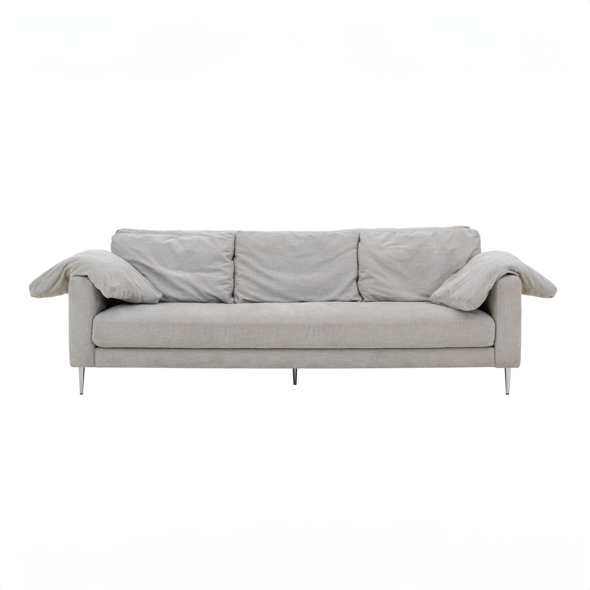 Vari 90" Textured Velvet Lounge Sofa