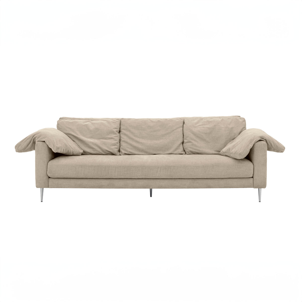Vari 90" Textured Velvet Lounge Sofa