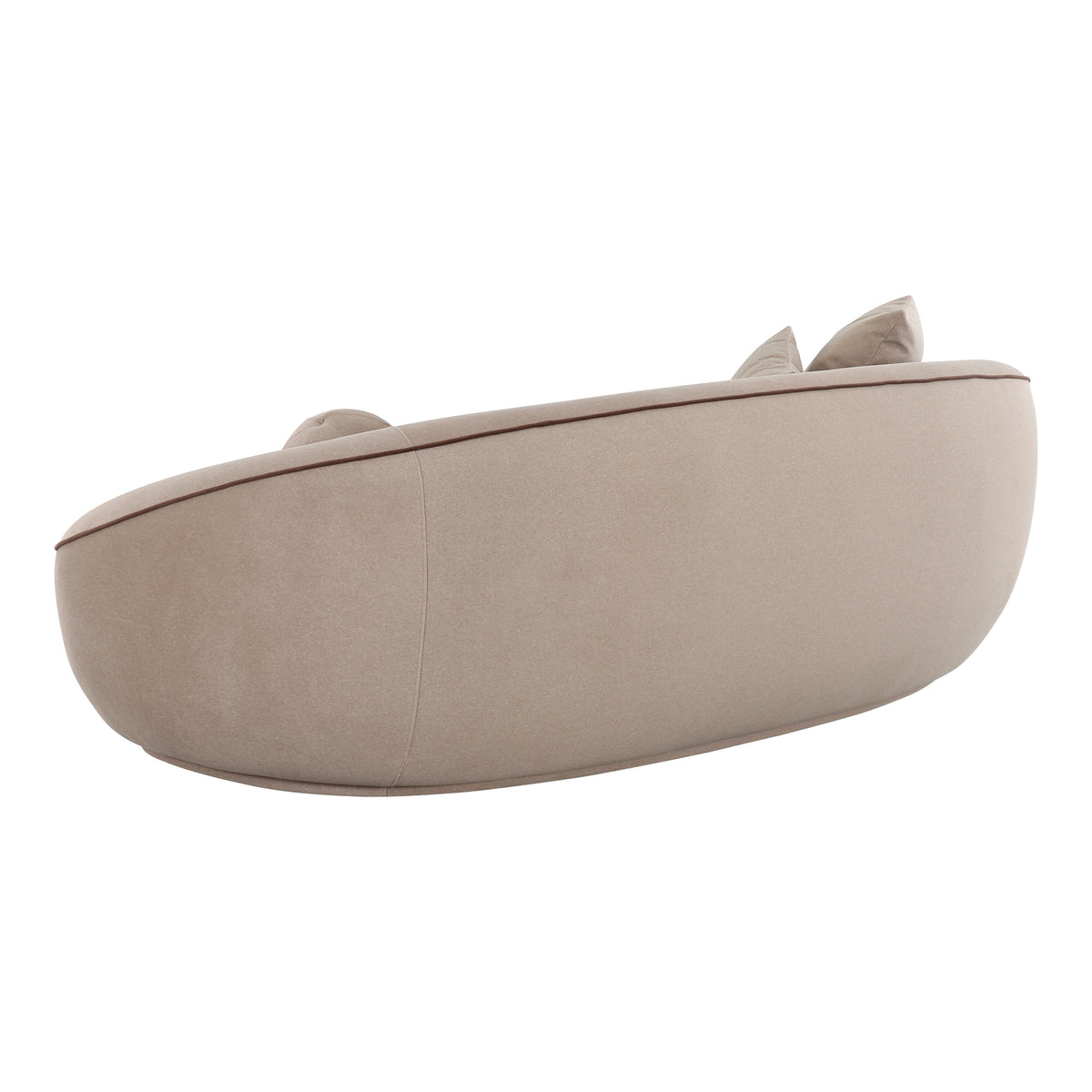 Jenny 98.5" Taupe Performance Faux Mohair Sofa - View 5