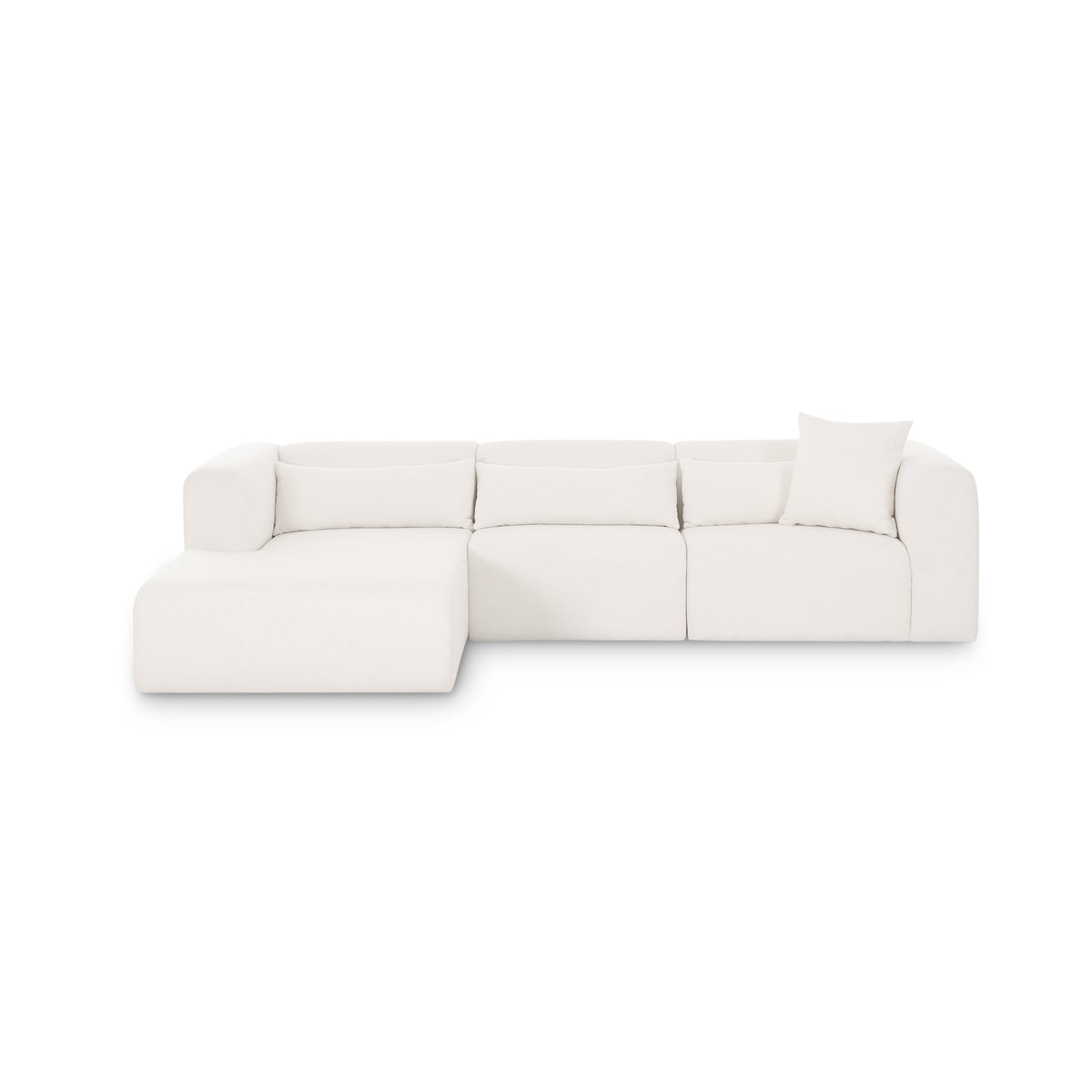 Tarra 3-Piece Cream Performance Chenille Modular Sectional - View 7