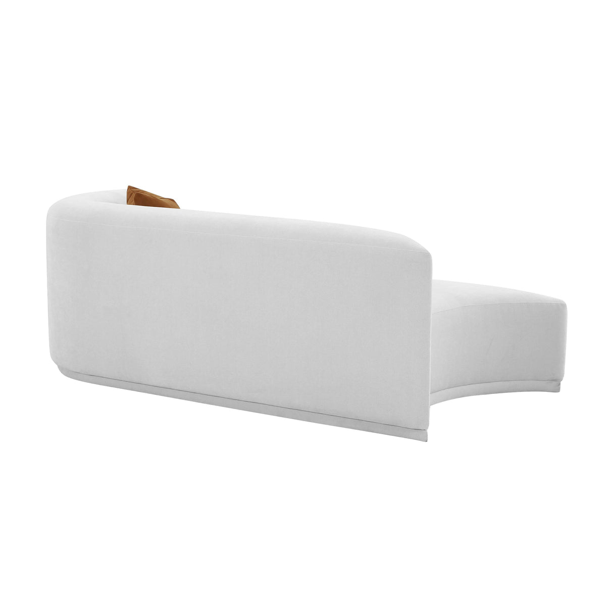 Fickle 82.5" Grey Performance Velvet Modular Loveseat - View 12