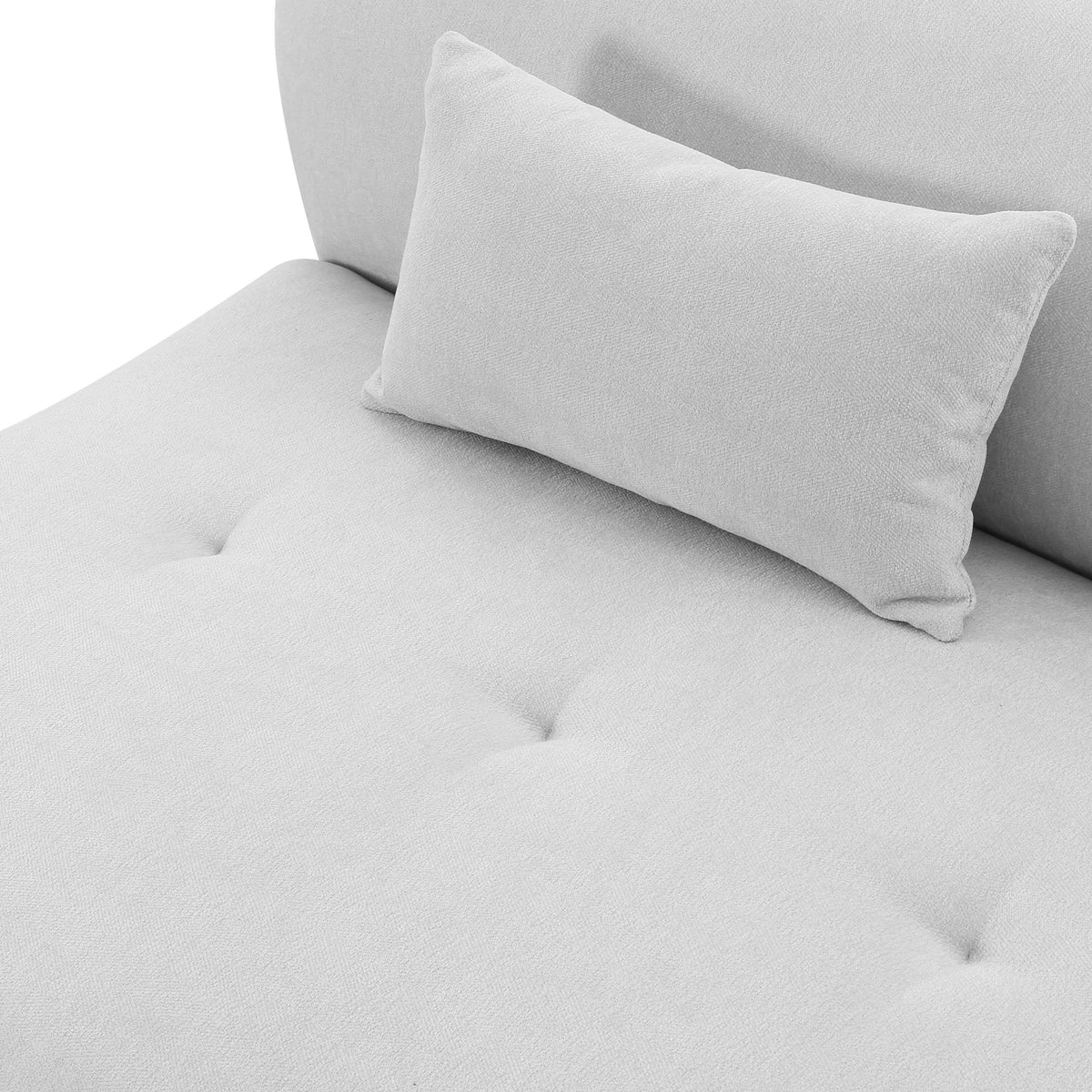 Fickle 82.5" Grey Performance Velvet Modular Loveseat - View 15