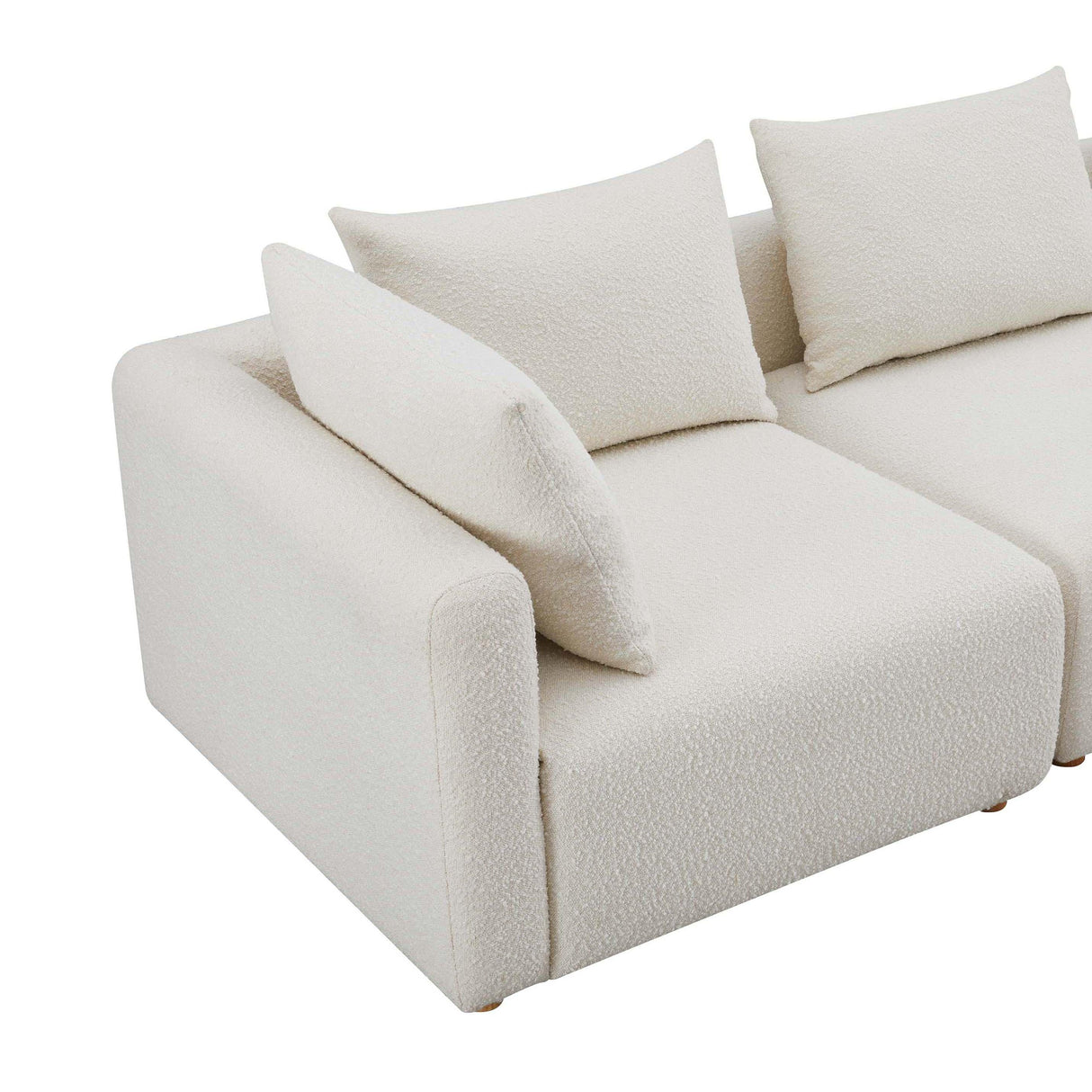 Hangover 81" Cream Boucle Loveseat