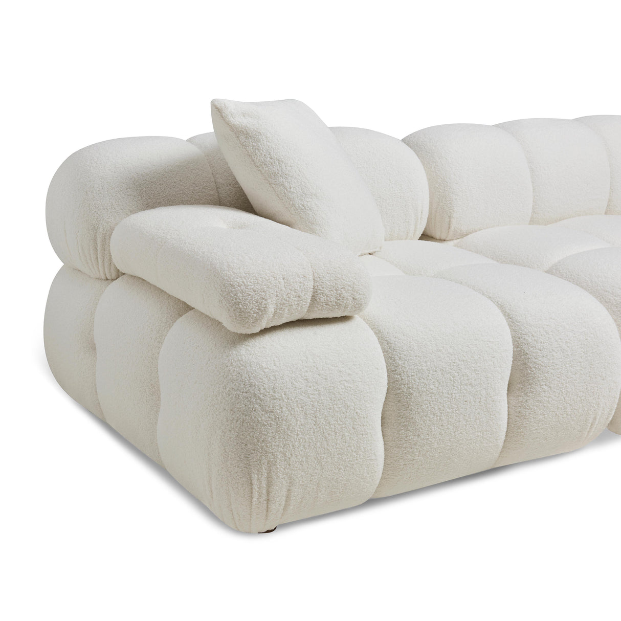 Calliope 118" Vegan Shearling Modular Sofa