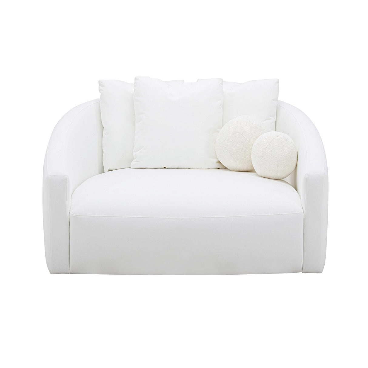 Hanim 54" Cream Performance Fabric Daybed