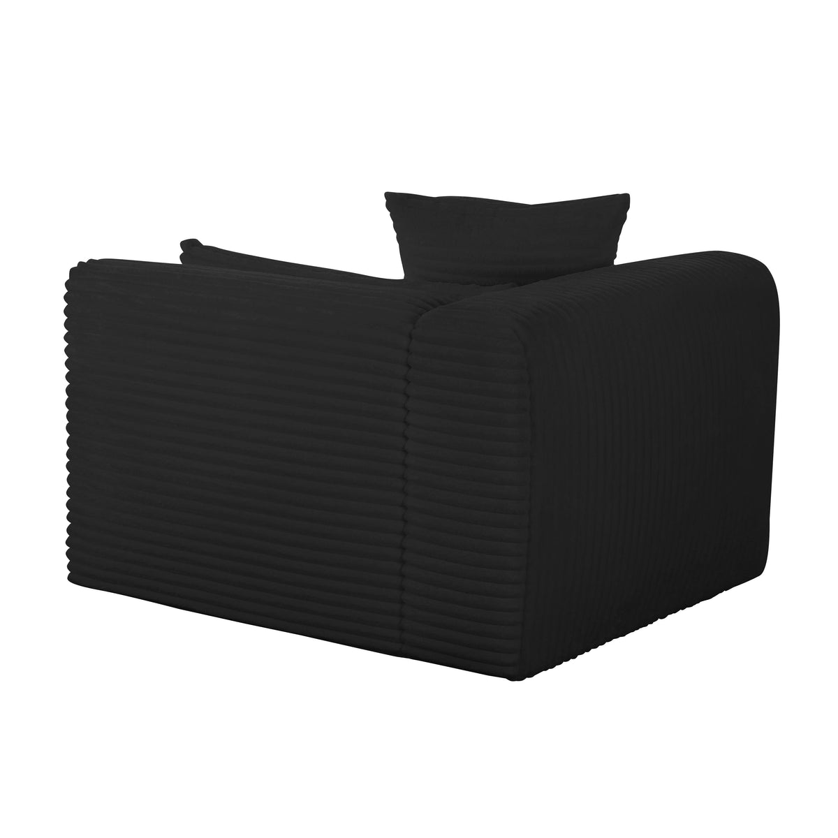 Tarra Fluffy Oversized Performance Corduroy Modular Corner Chair - View 25