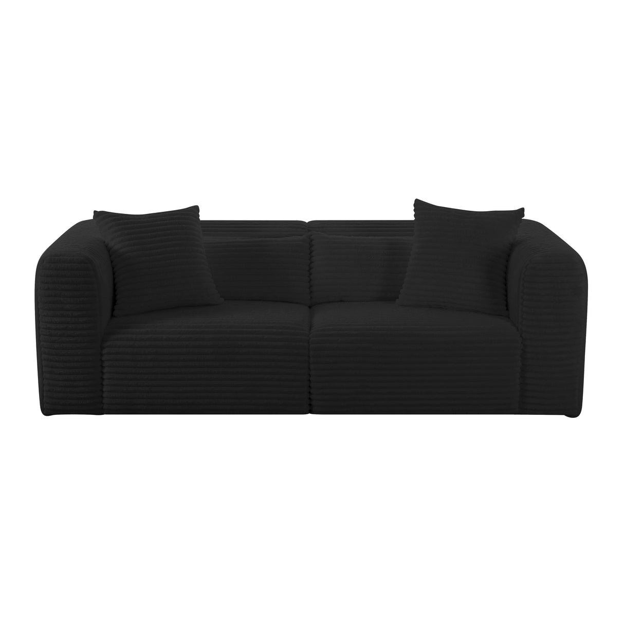 Tarra 86" Fluffy Oversized Corduroy Modular Loveseat