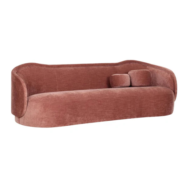 Circe Taupe Textured Velvet Sofa