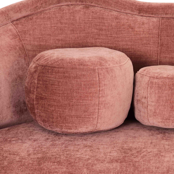 Circe Taupe Textured Velvet Sofa