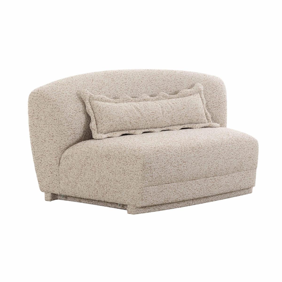 Marion 63" Two-Tone Textured Performance Boucle Armless Loveseat - View 1