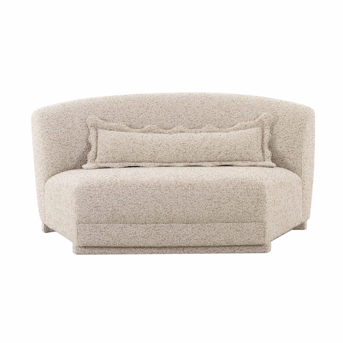Marion 63" Two-Tone Textured Performance Boucle Armless Loveseat - View 3
