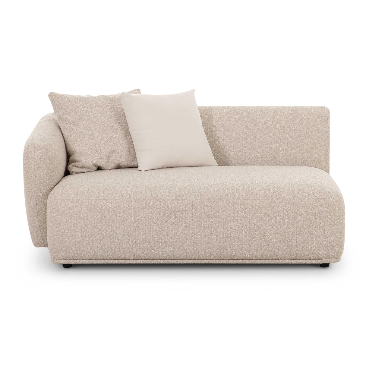 Sylvie 59" Cream Boucle Arm Loveseat