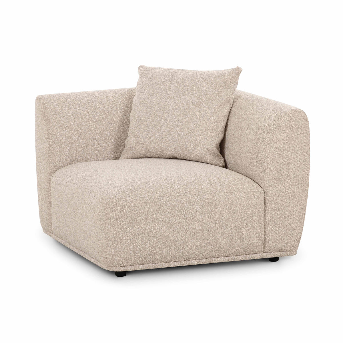 Sylvie Cream Performance Boucle Corner Chair - View 1
