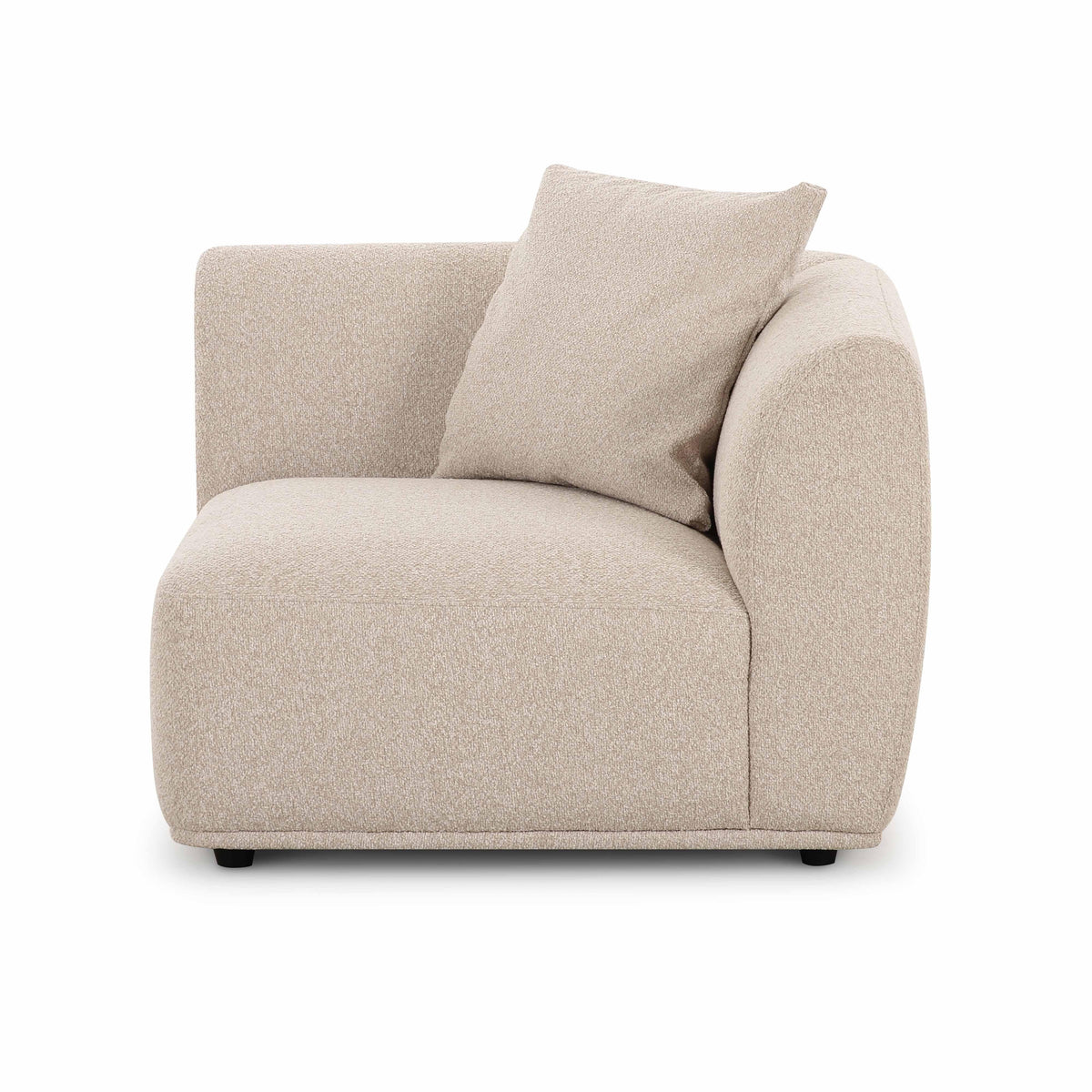 Sylvie Cream Performance Boucle Corner Chair - View 2