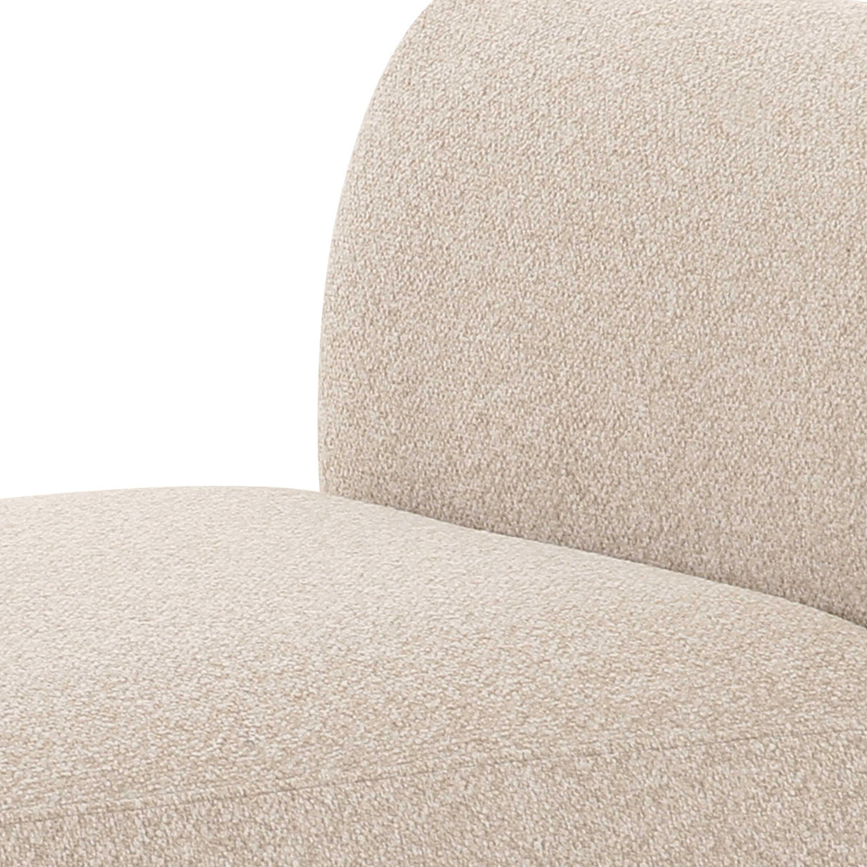 Sylvie Cream Boucle Armless Chair