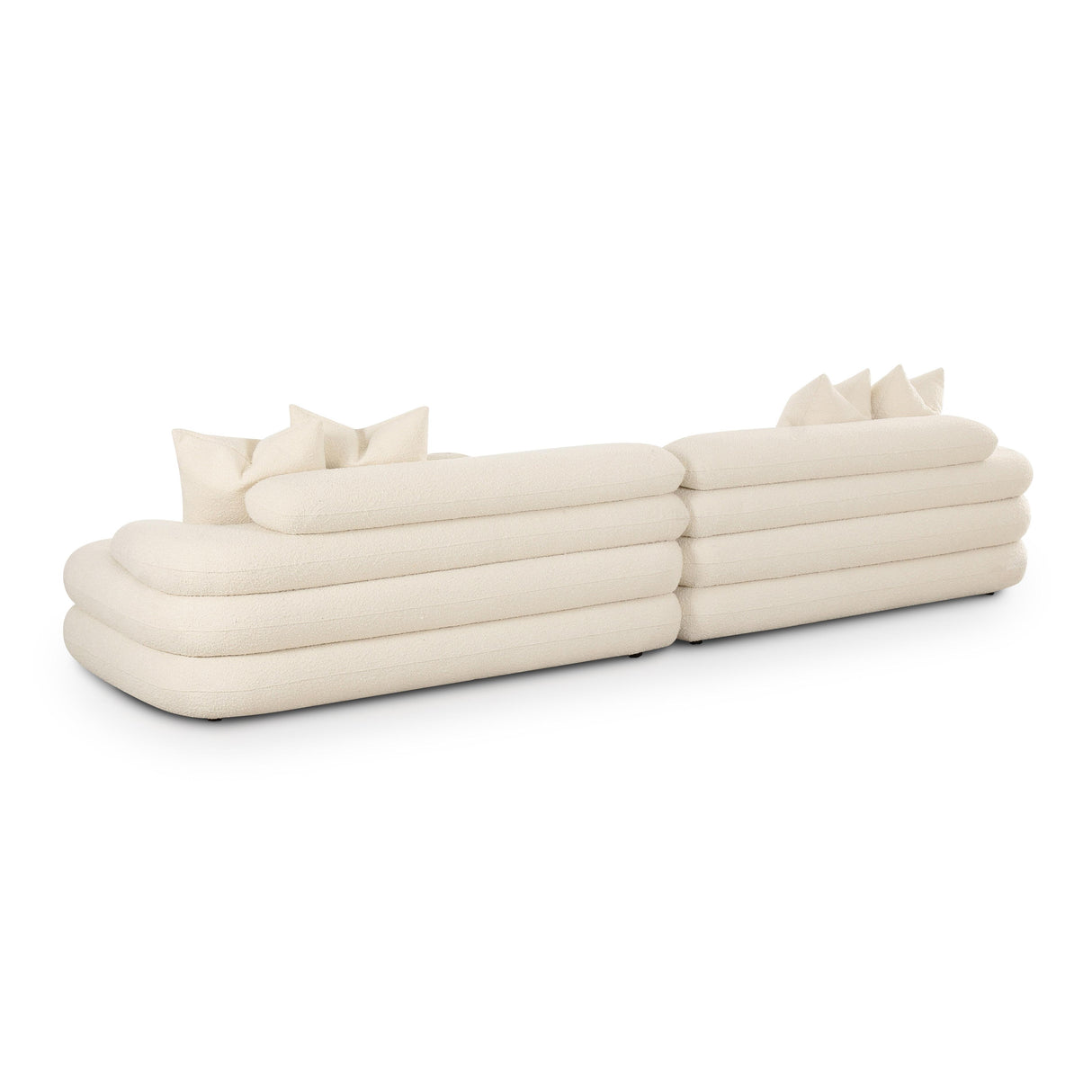 Lulu 141" Cream Boucle Sofa