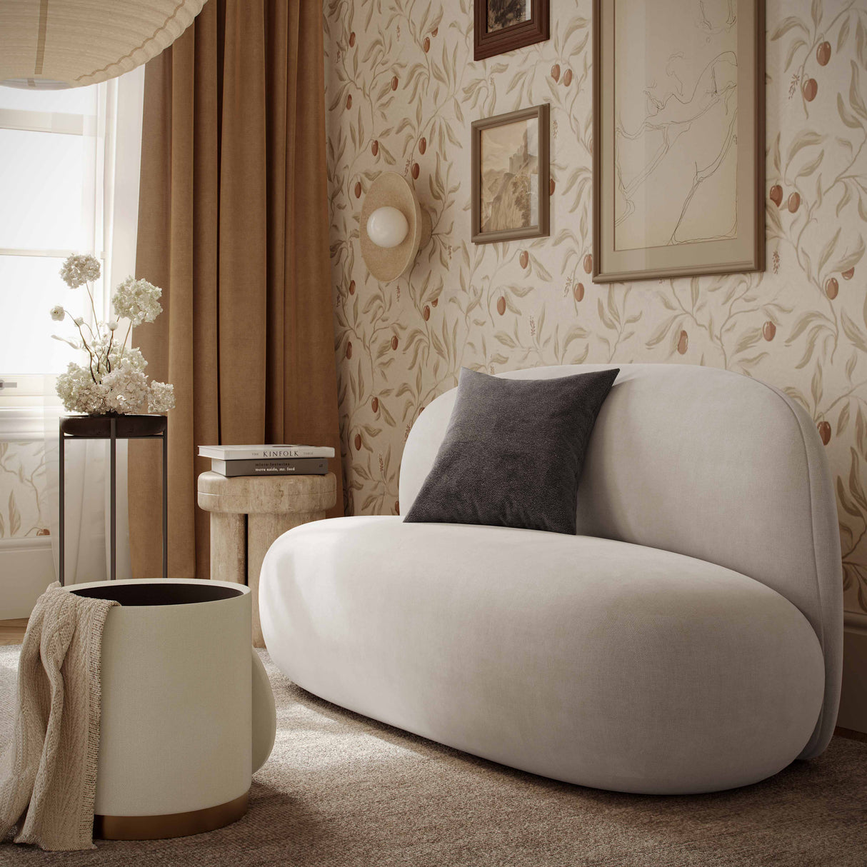 Carraway 60" Upcycled Chenille Loveseat