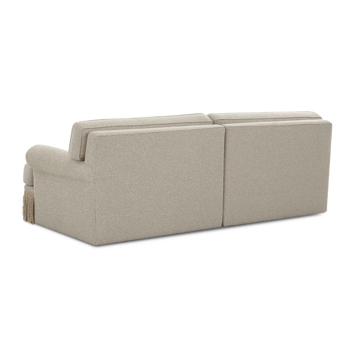 Yvette 92" Warm Grey Boucle Sofa