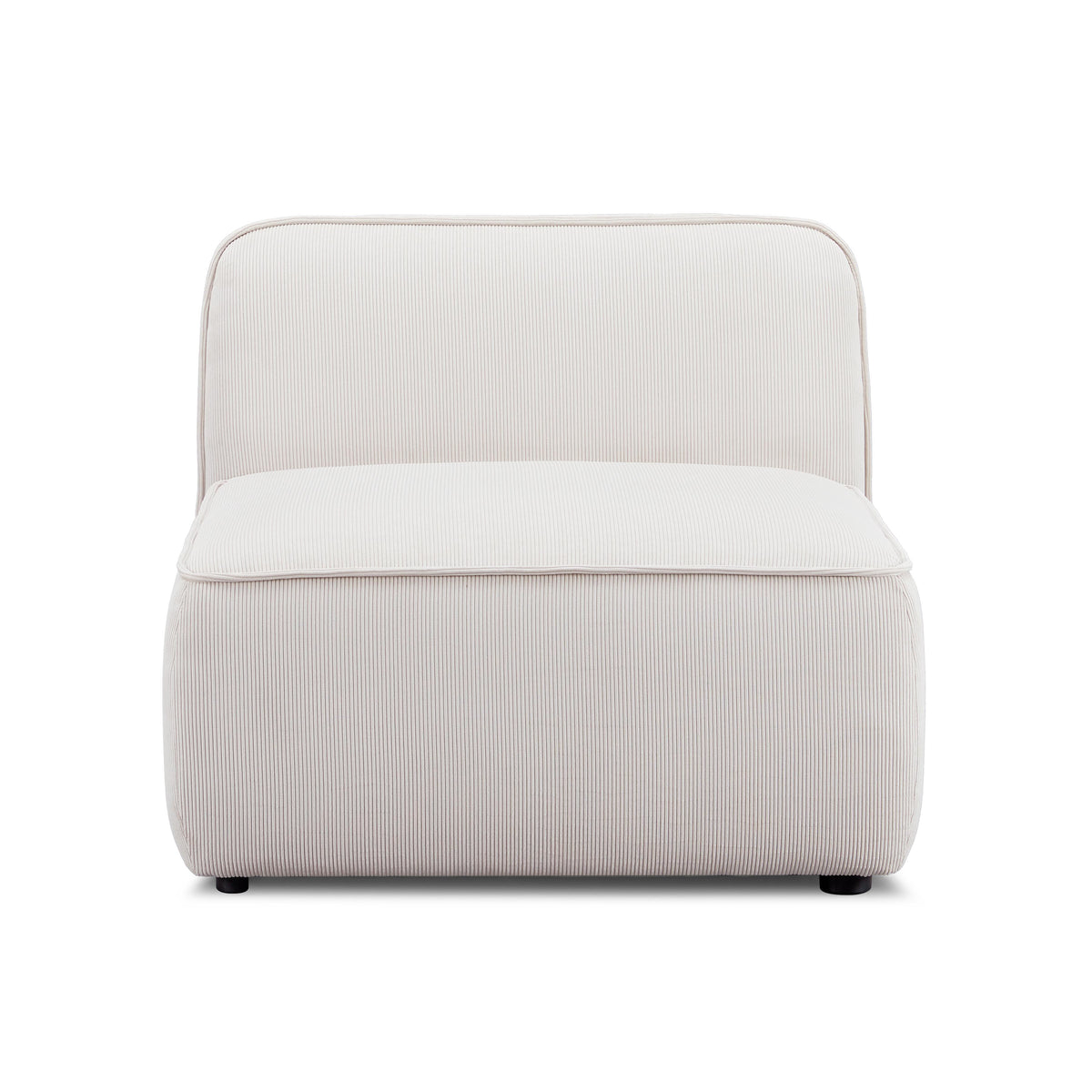 Travie Performance Corduroy Velvet Armless Chair - View 2