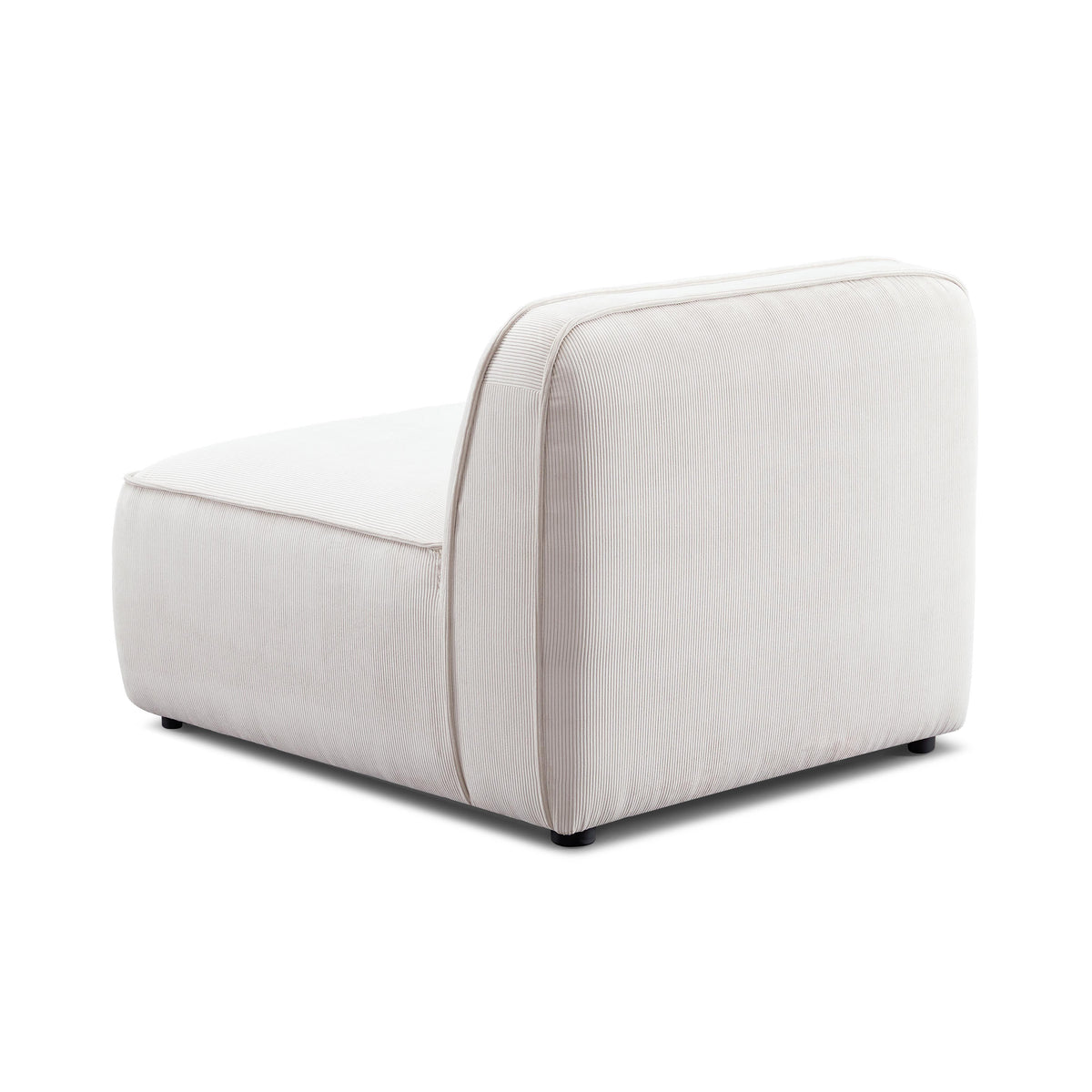 Travie Performance Corduroy Velvet Armless Chair - View 3