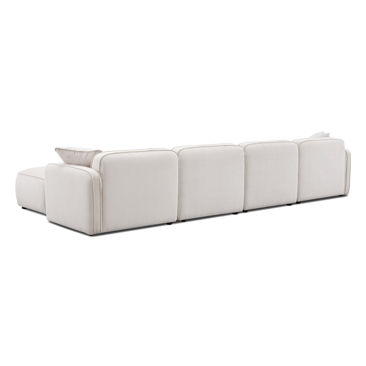 Travie 6-PiecePerformance Corduroy Velvet Modular U-Sectional