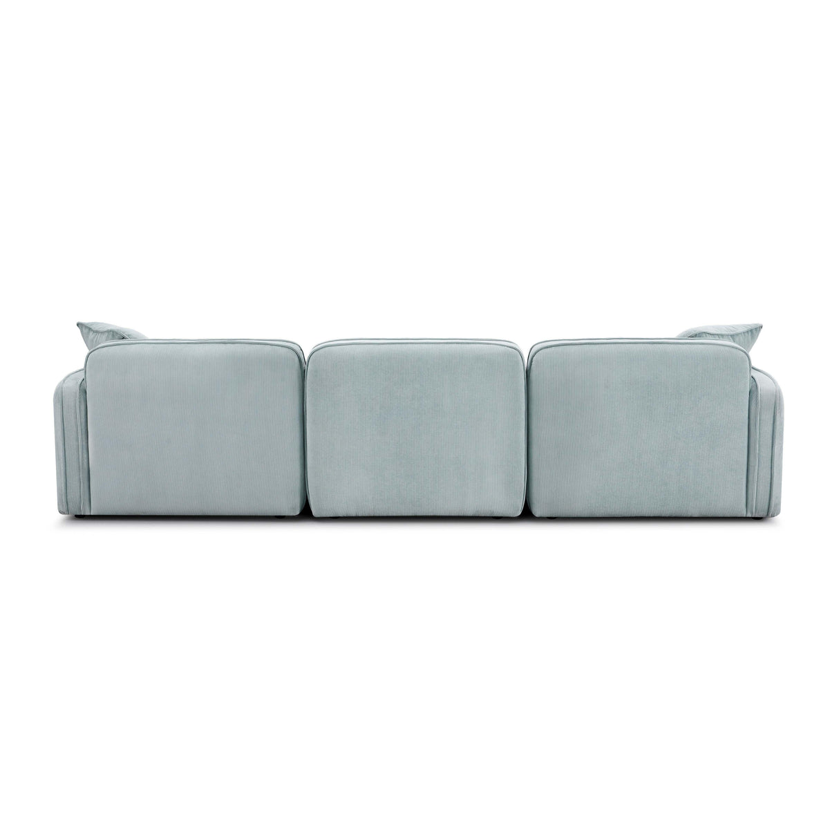 Travie 112" Performance Corduroy Velvet Modular Sofa