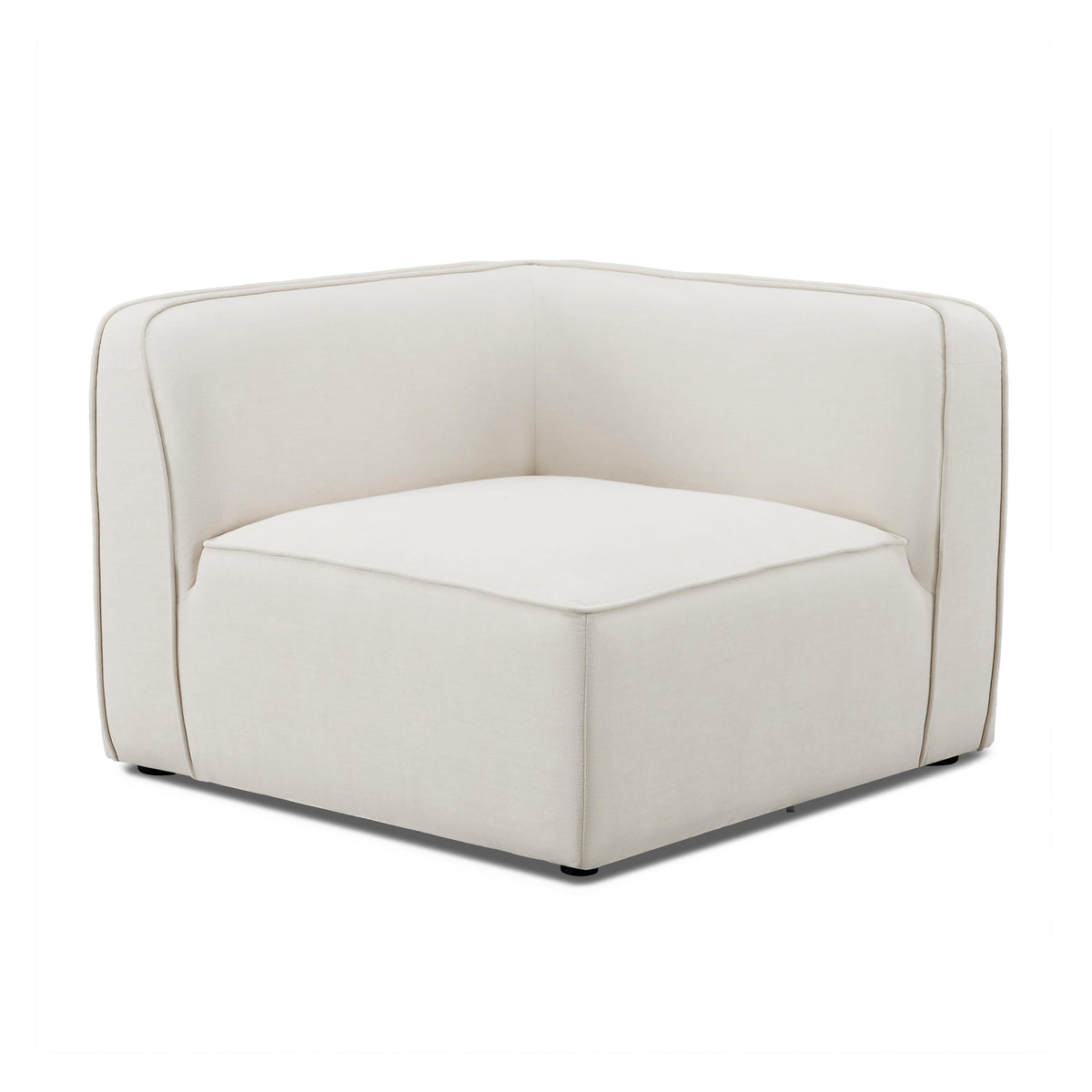 Travie Sand Upcycled Performance Linen Corner Chair - View 1