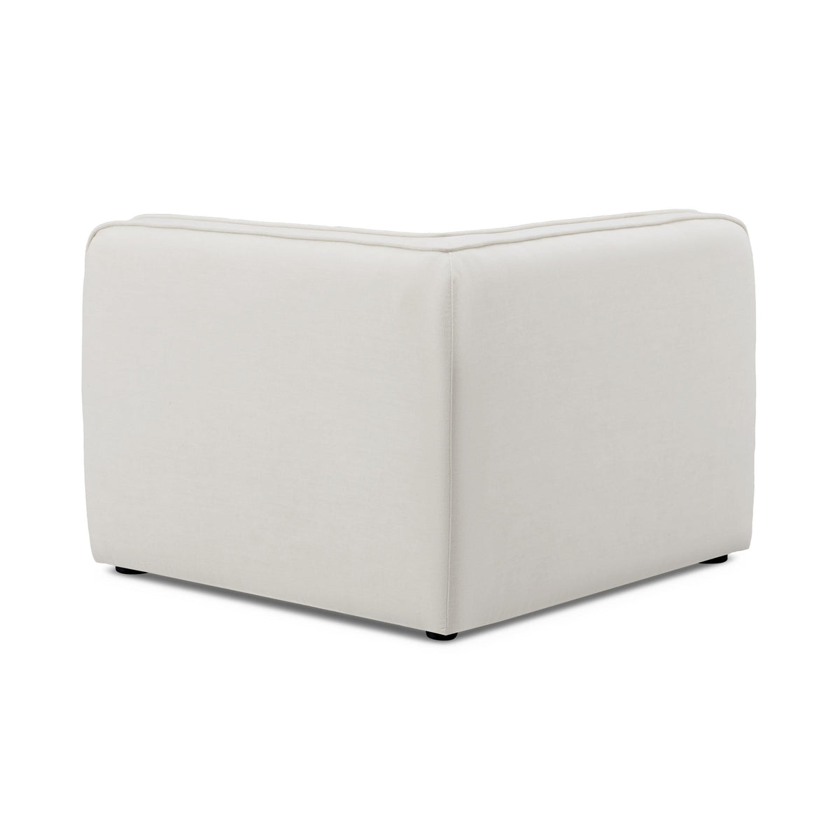 Travie Sand Upcycled Performance Linen Corner Chair - View 3