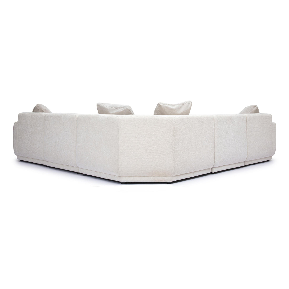 Perry 5-Piece Cream Chenille Modular L-Sectional